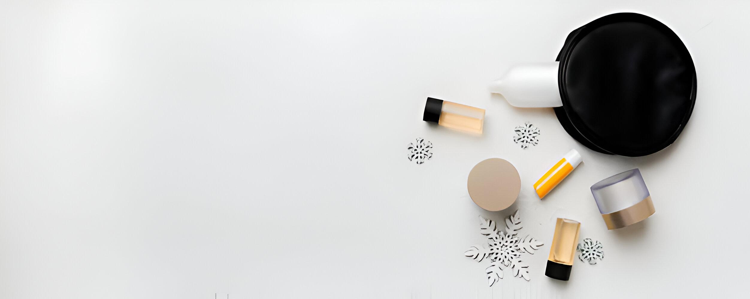 Clean beauty product with orange and leaves